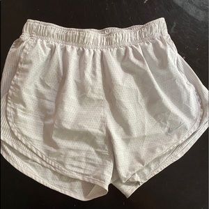 white nike shorts